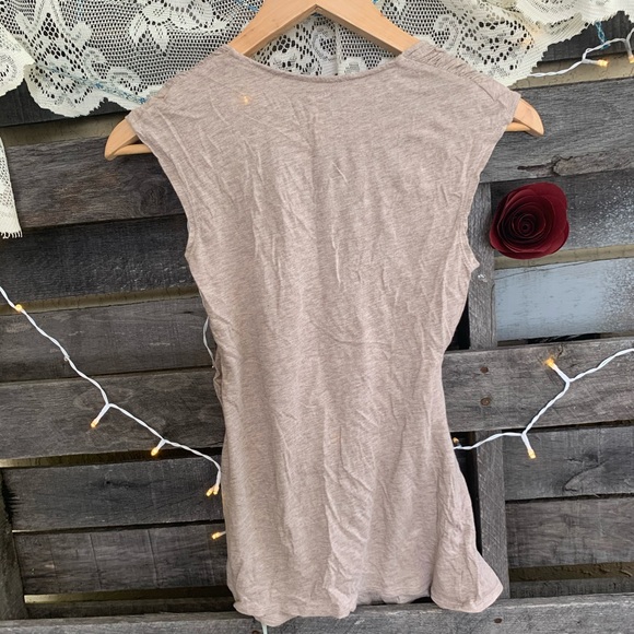 Anthropologie Ruched Sleeveless Top - Picture 7 of 7